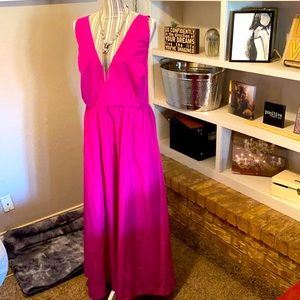 ELOQUII Fuchsia/purple/pink Long Sundress